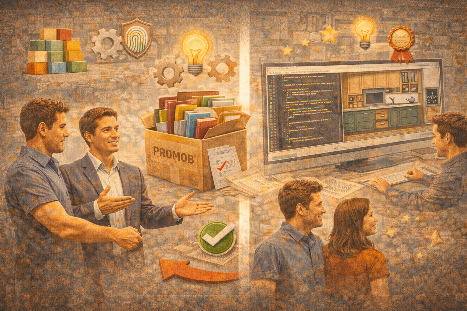 Biblioteca própria e identidade no PROMOB.