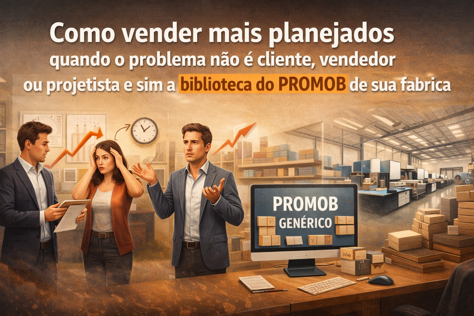 Como vender mais planejados quando o problema não é cliente, vendedor ou projetista e sim a biblioteca do PROMOB de sua fábrica.