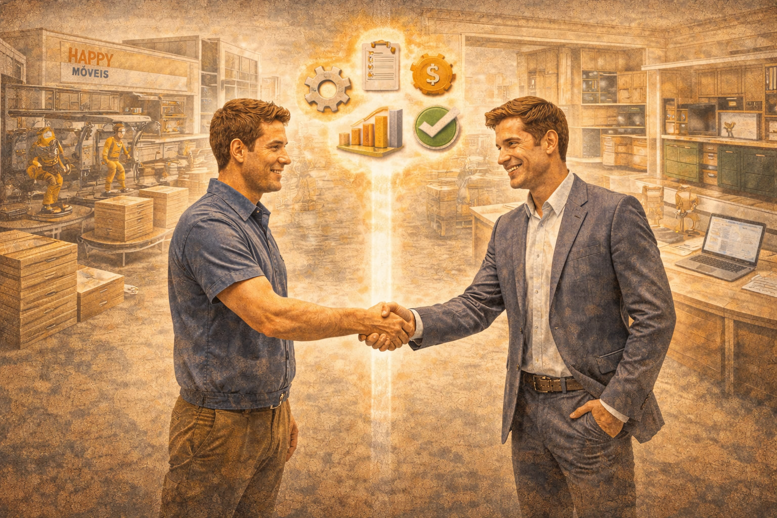 Estrutura, processo e parceria de longo prazo.