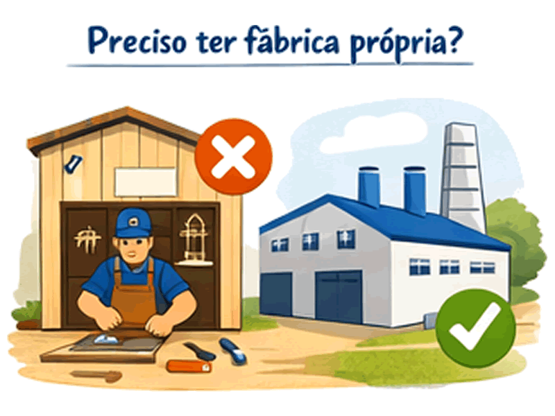 Preciso ter fábrica própria?