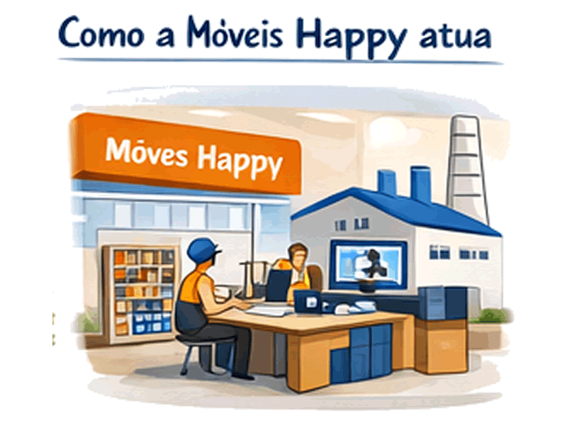 Como a Móveis Happy atua nesse modelo