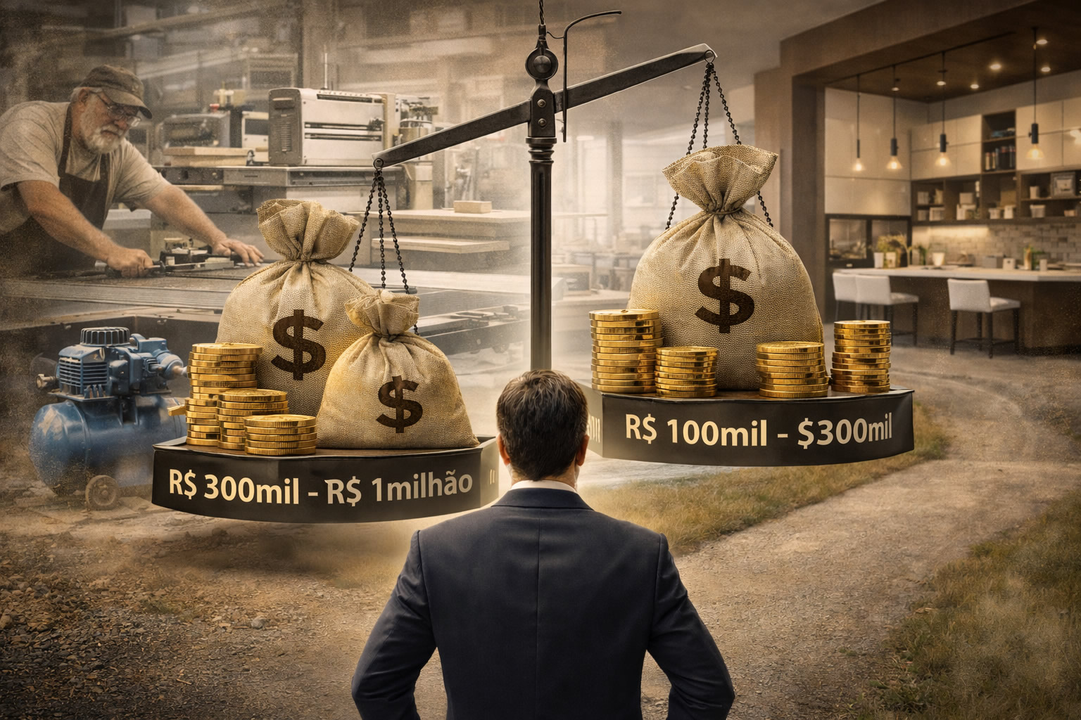 O investimento inicial define o ritmo do negócio