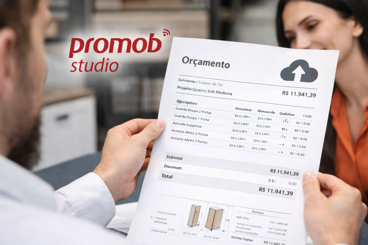 Orçamentos automáticos que aumentam a confiança do cliente.