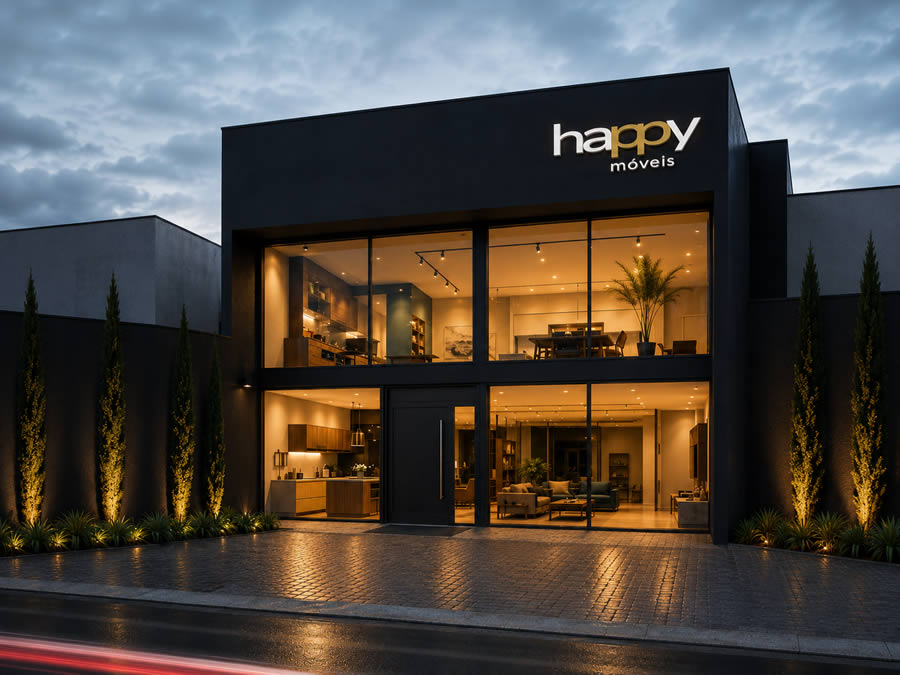 Exemplo de loja de móveis planejados parceira da Happy